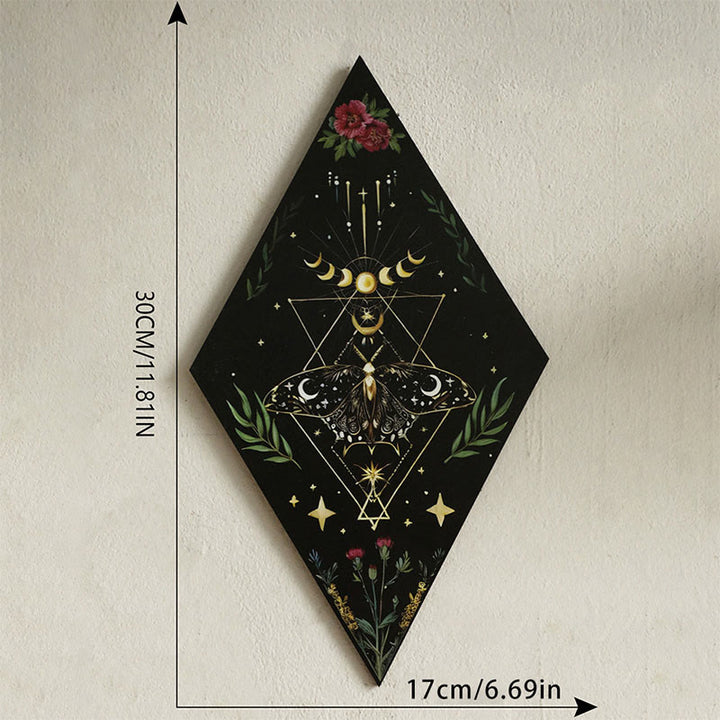 Mensola in cristallo a forma di farfalla romboidale in legno Olivenorma - UN - image 1