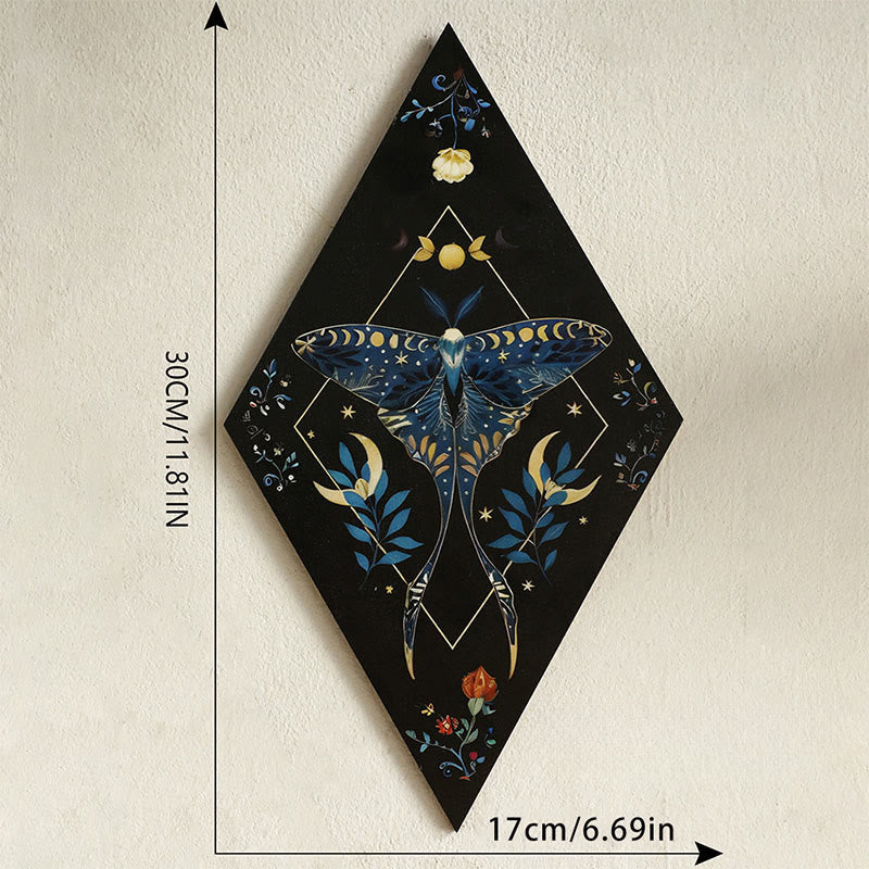 Mensola in cristallo a forma di farfalla romboidale in legno Olivenorma - C - image 3