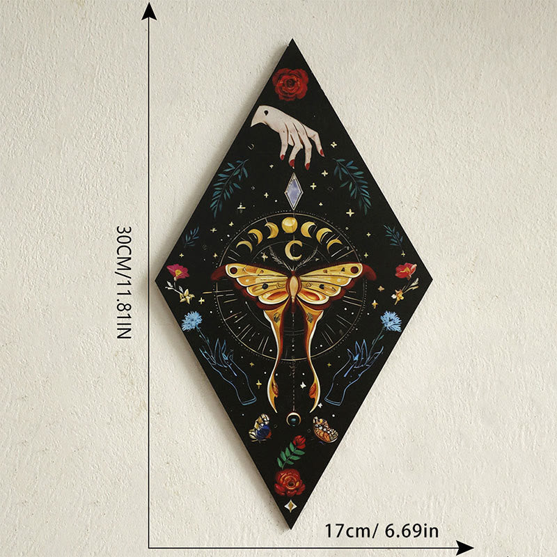 Mensola in cristallo a forma di farfalla romboidale in legno Olivenorma - F - image 6