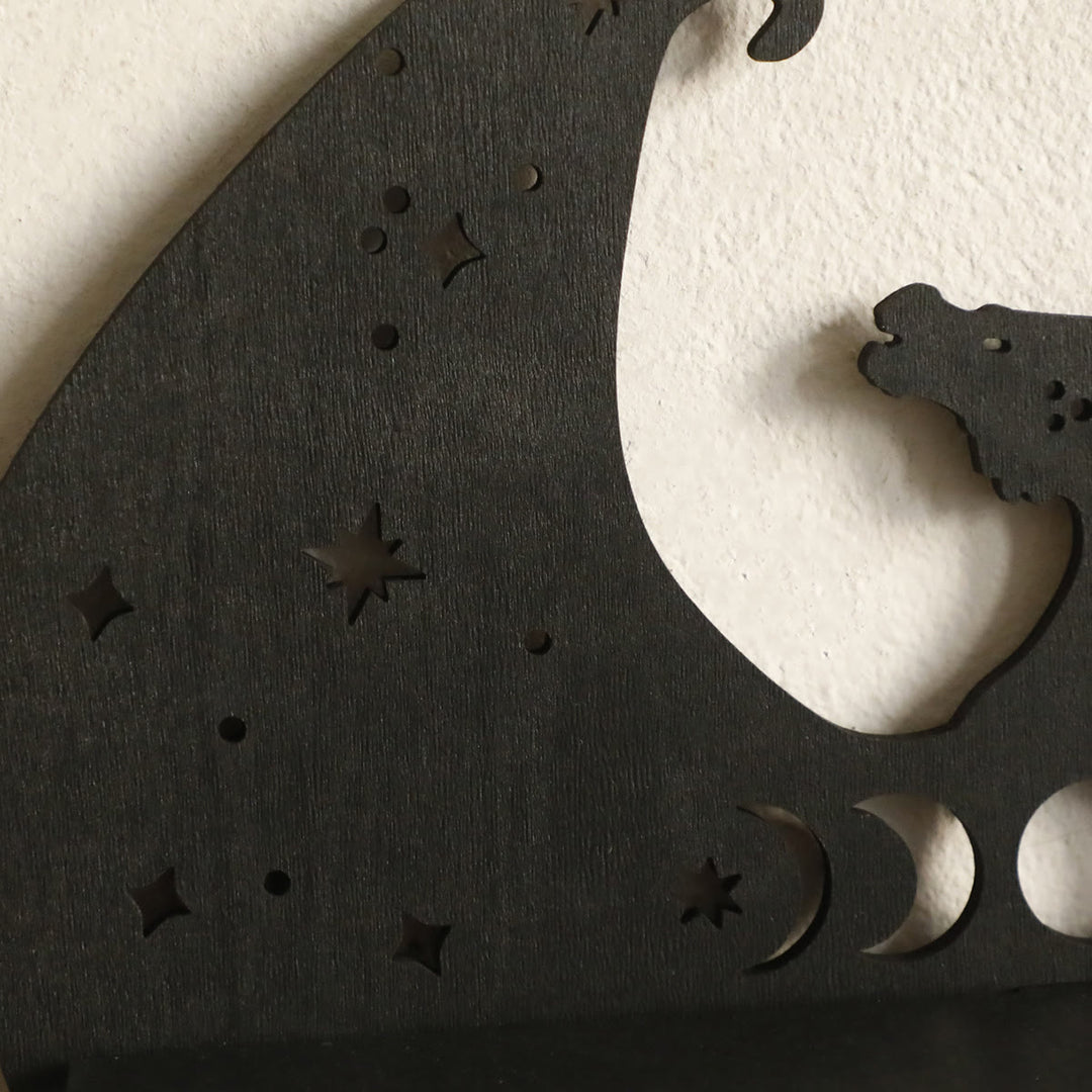 Mensola in legno di cristallo a forma di drago gotico Olivenorma - image 3