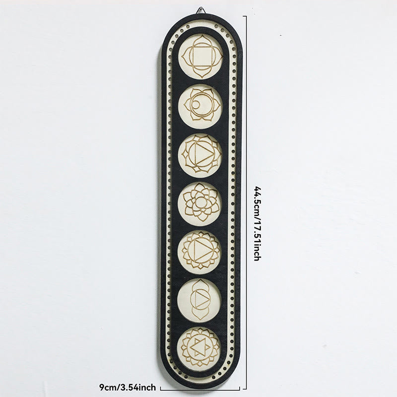 Mensola ovale in legno multistrato con cristalli Olivenorma Boho - UN - image 1