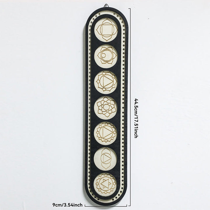 Mensola ovale in legno multistrato con cristalli Olivenorma Boho - UN - image 1