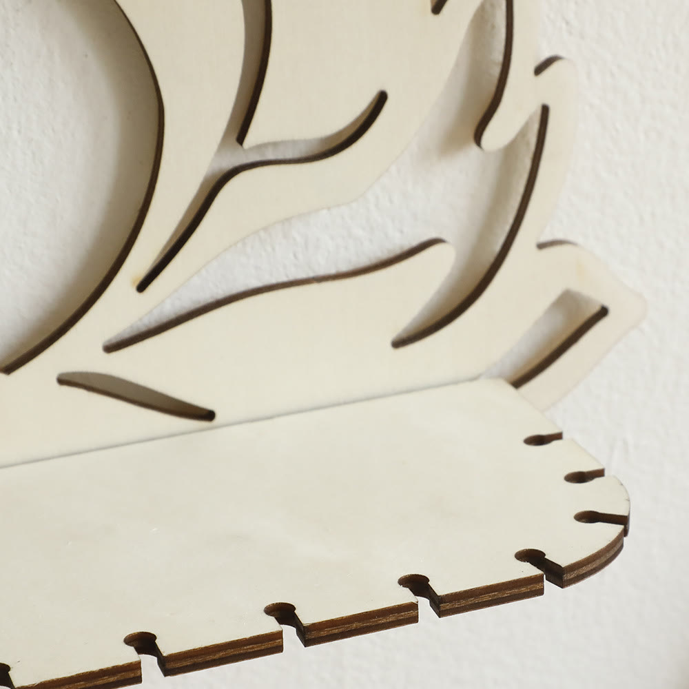 Mensola in legno elegante con cristallo di loto Olivenorma - image 4