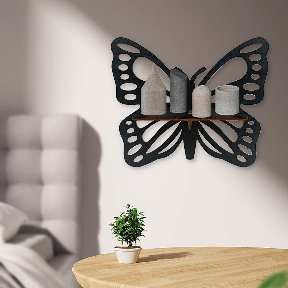 Mensola in legno Boho in cristallo nero Olivenorma - image 2