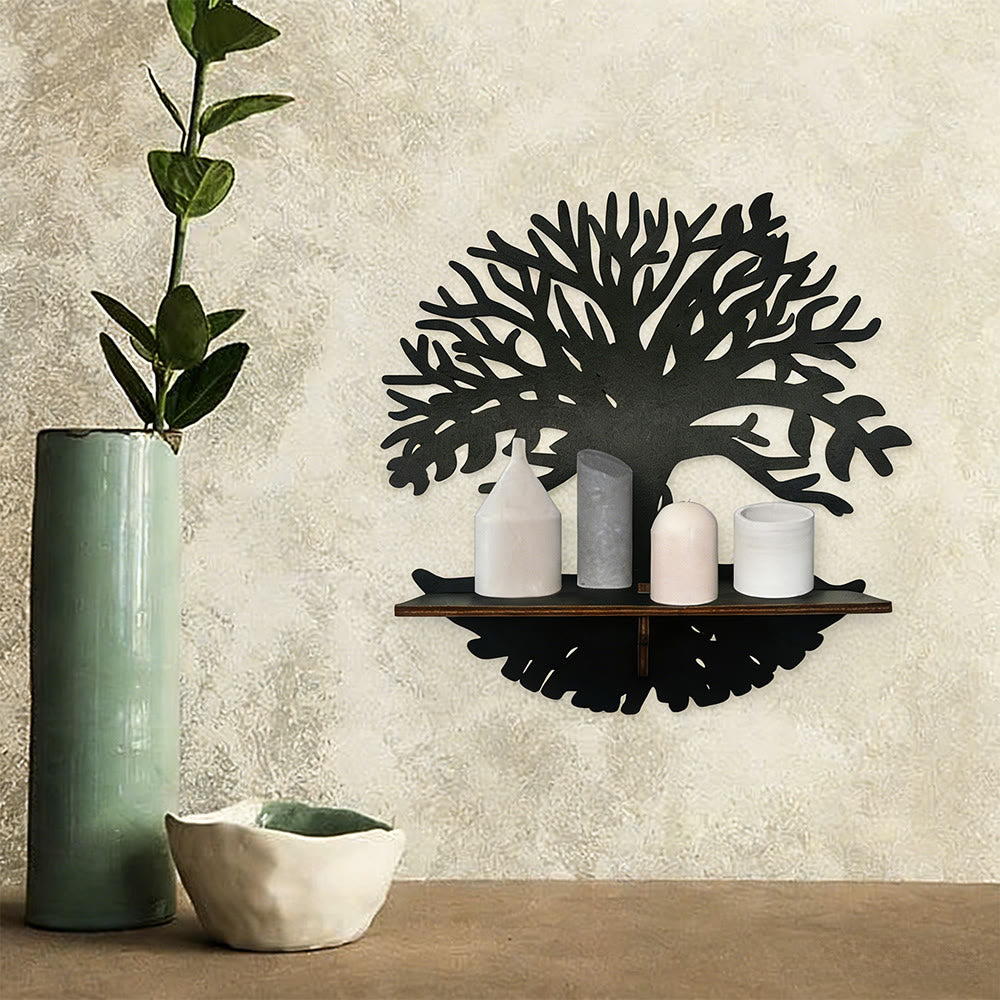 Mensola in legno Boho in cristallo nero Olivenorma - B/Albero - image 3