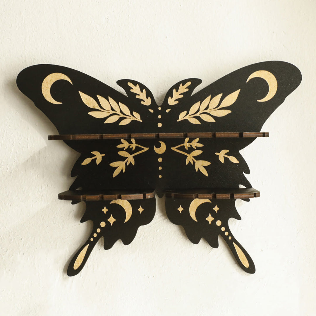 Mensola in legno Olivenorma con farfalla e cristallo Moon&Star - B - image 3
