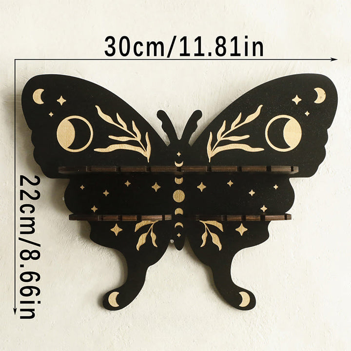 Mensola in legno Olivenorma con farfalla e cristallo Moon&Star - UN - image 1