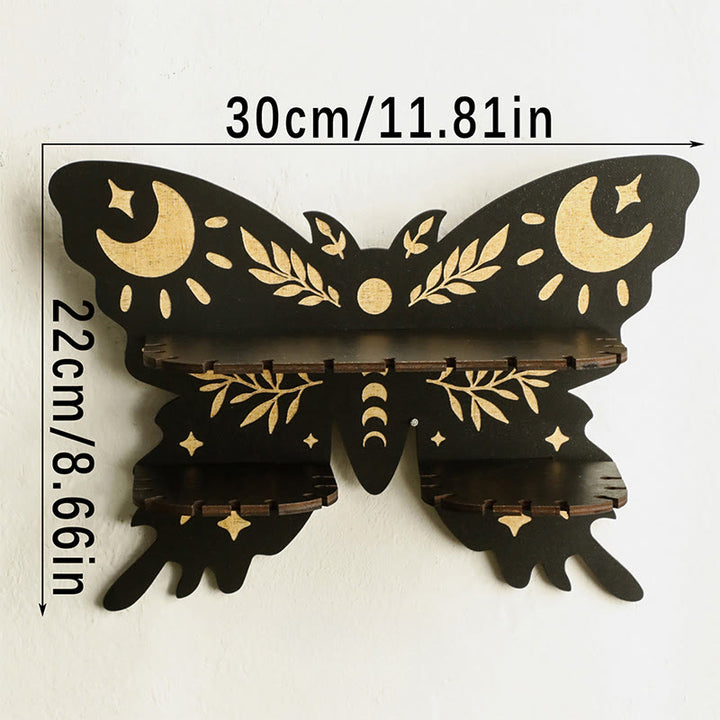 Mensola in legno Olivenorma con farfalla e cristallo Moon&Star - C - image 5