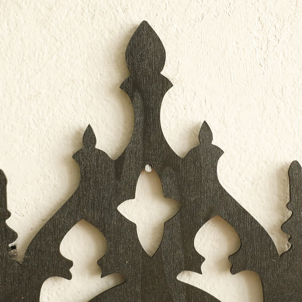 Olivenorma Trono Gotico in Legno con Mensola in Cristallo - image 4