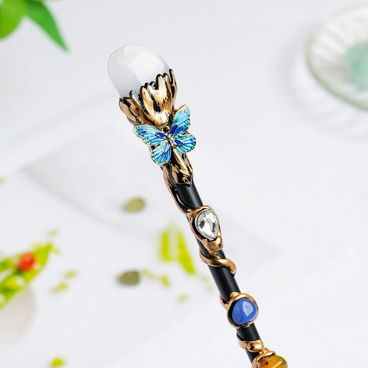 Bacchette magiche di cristallo a forma di cuore e stella con pietre preziose naturali Olivenorma - Stile pietra levigata al quarzo trasparente - image 11