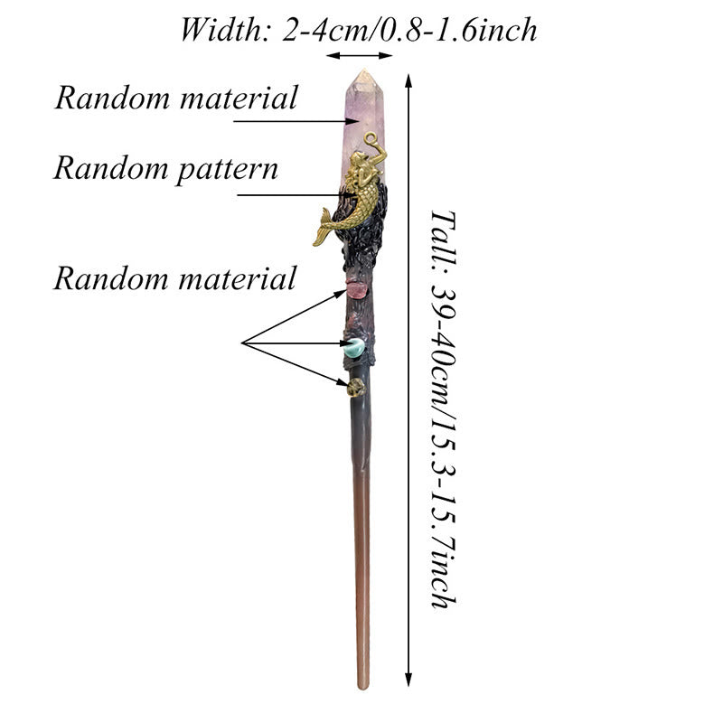 Bacchette magiche di cristallo con pietre preziose naturali Olivenorma - image 17