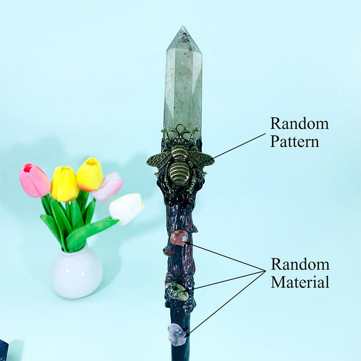 Bacchette magiche di cristallo con pietre preziose naturali Olivenorma - Quarzo fumé - image 7