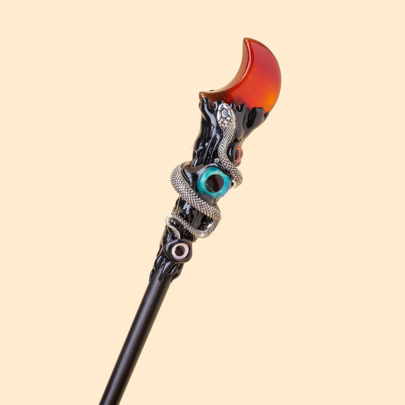 Bacchette magiche di cristallo con pietre preziose naturali Olivenorma contro il malocchio - Agata rossa - Stile lunare - image 19