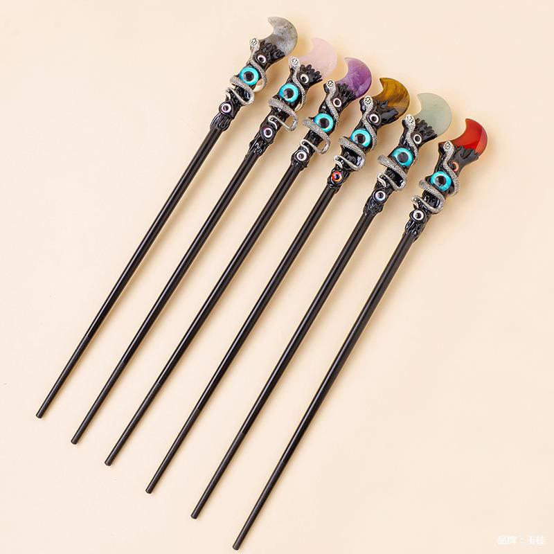 Bacchette magiche di cristallo con pietre preziose naturali Olivenorma contro il malocchio - image 32