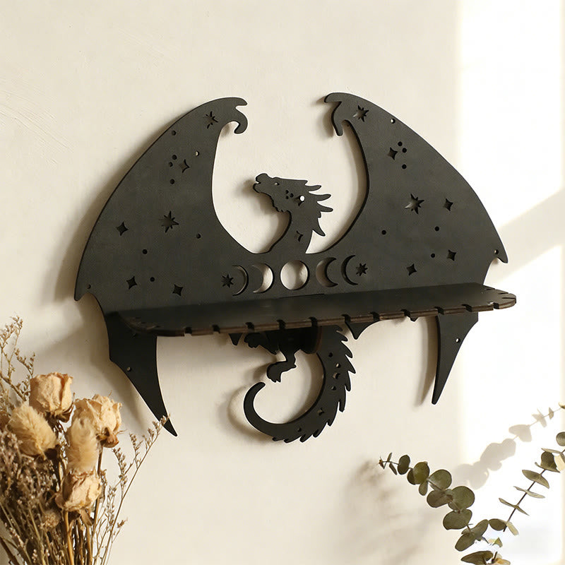 Mensola in legno di cristallo a forma di drago gotico Olivenorma - image 2