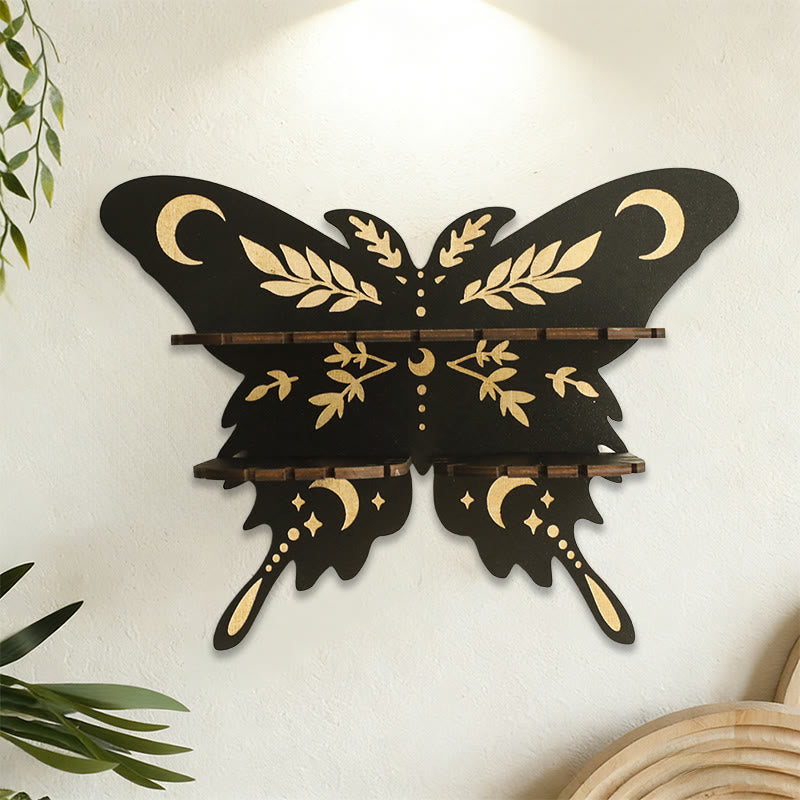 Mensola in legno Olivenorma con farfalla e cristallo Moon&Star - image 4