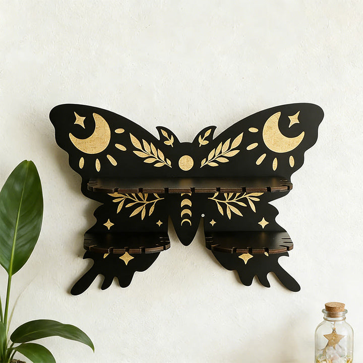 Mensola in legno Olivenorma con farfalla e cristallo Moon&Star - image 6