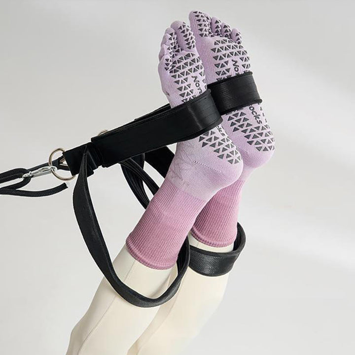 Calze Olivenorma Tie-Dye a cinque dita antiscivolo con separazione delle dita, ideali per Pilates e allenamento, realizzate in cotone traspirante ed elasticizzato, perfette anche per yoga. - image 2