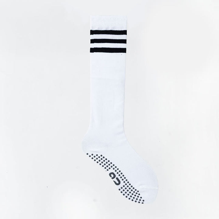 Calzini sportivi antiscivolo Olivenorma in tinta unita per yoga e polpaccio - Bianco a strisce - 8 paia - image 41