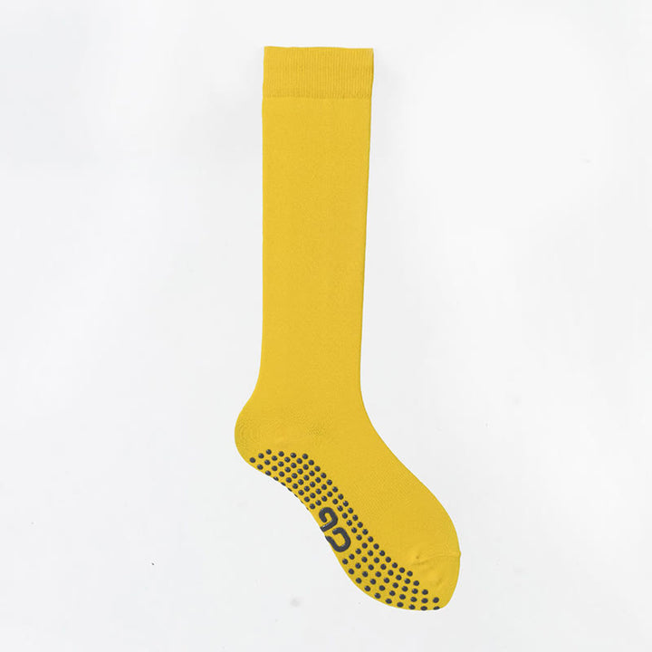Calze Olivenorma a tinta unita, lunghezza al polpaccio, antiscivolo, per Pilates, Barre, Fitness, con supporto confortevole e traspirante in cotone, ideali per yoga. - Rosso miele - 10 paia - image 32