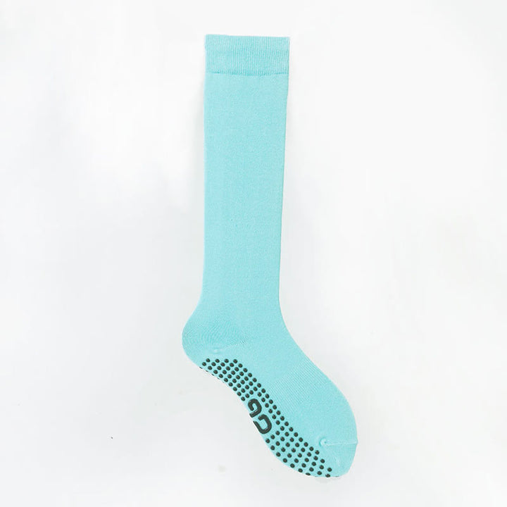 Calze Olivenorma a tinta unita, lunghezza al polpaccio, antiscivolo, per Pilates, Barre, Fitness, con supporto confortevole e traspirante in cotone, ideali per yoga. - Blu accogliente - 10 paia - image 11