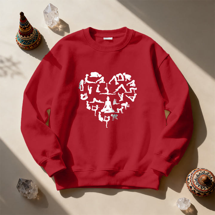 Felpa girocollo Olivenorma Heart Namaste Yoga Meditation Mental Wellness - image 12