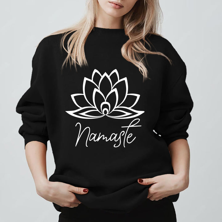 Olivenorma Namaste Lotus Yoga Meditazione Consapevolezza - Nero - 2XL - image 7