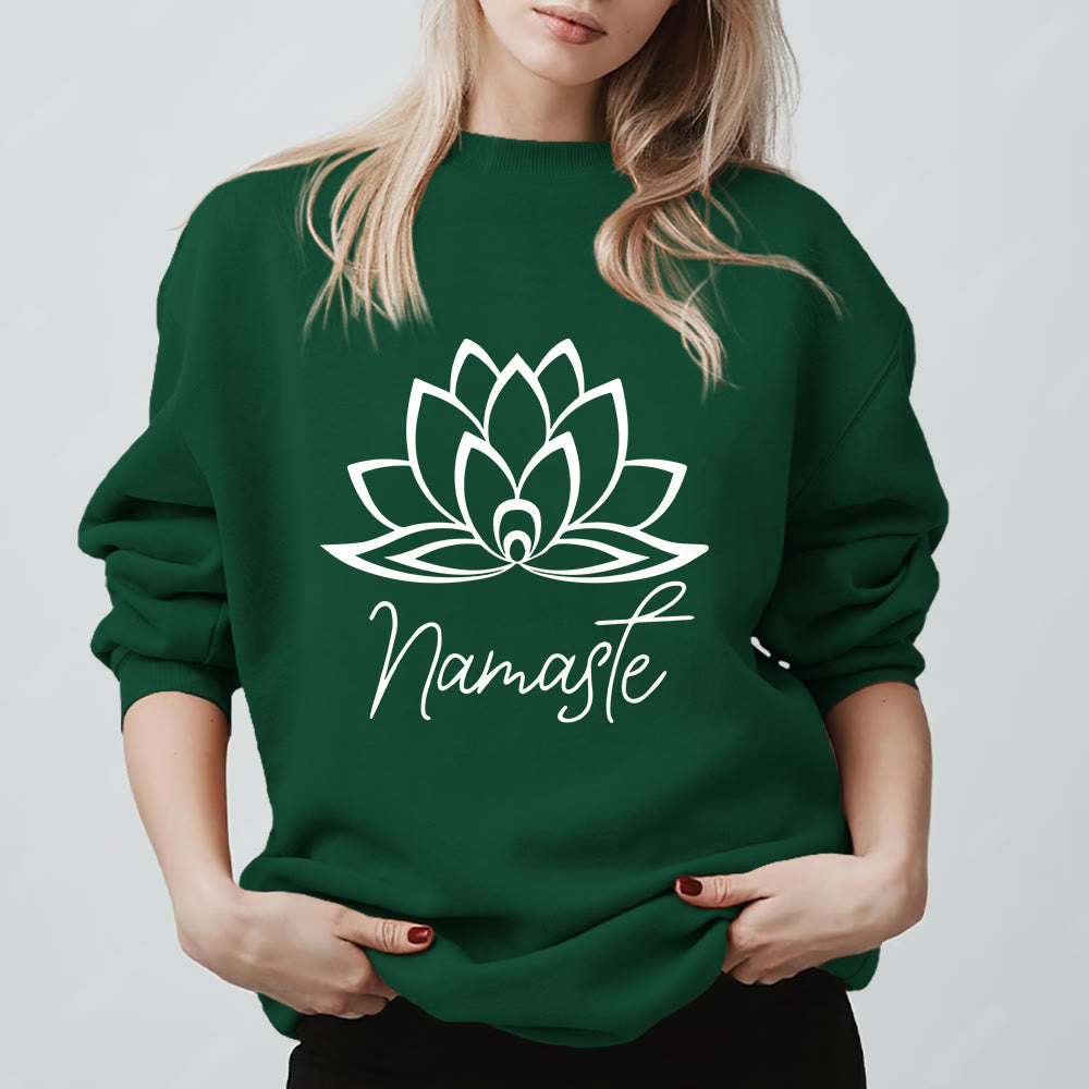 Olivenorma Namaste Lotus Yoga Meditazione Consapevolezza - Verde - 2XL - image 13