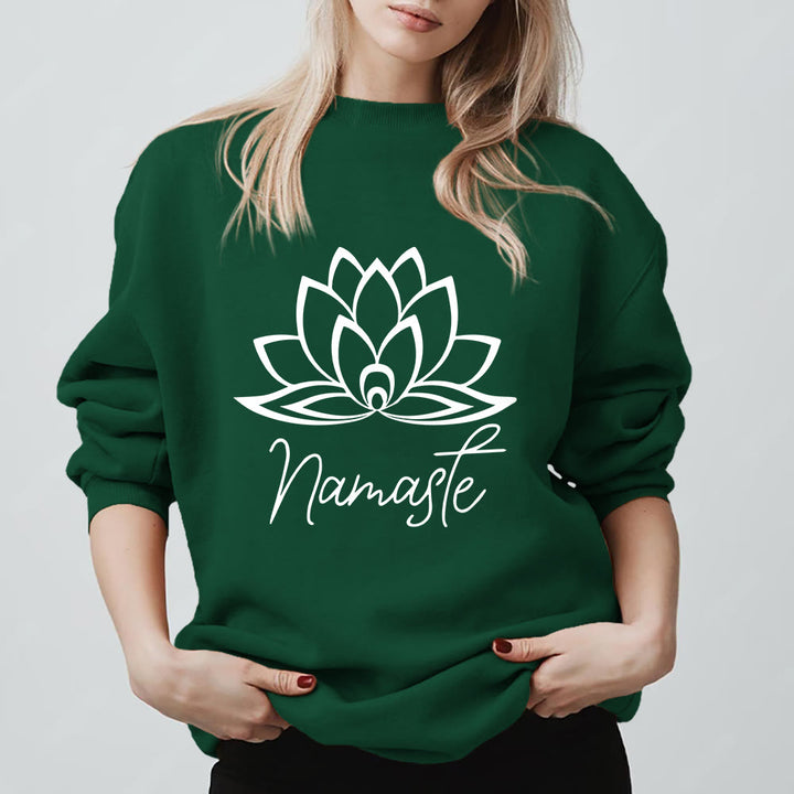 Olivenorma Namaste Lotus Yoga Meditazione Consapevolezza - Verde - 2XL - image 13