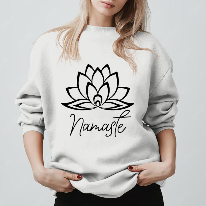 Olivenorma Namaste Lotus Yoga Meditazione Consapevolezza - Bianco - 2XL - image 9