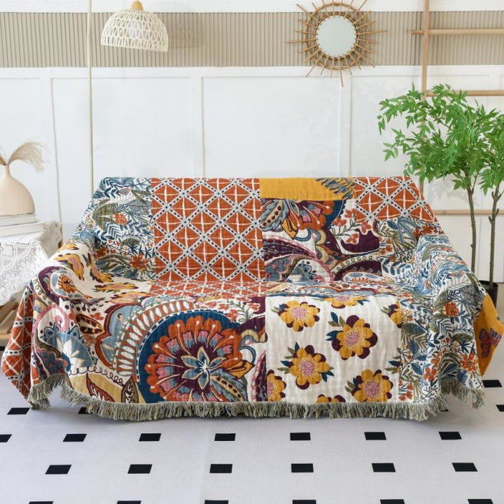 Coperta lavabile in garza di cotone bohémien Olivenorma - image 2