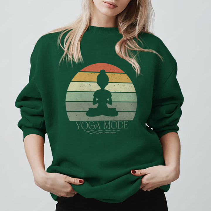 Felpa divertente per amanti dello yoga Olivenorma - Verde - 2XL - image 13