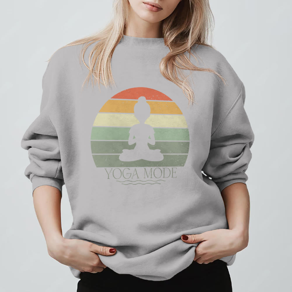 Felpa divertente per amanti dello yoga Olivenorma - Grigio - 2XL - image 11