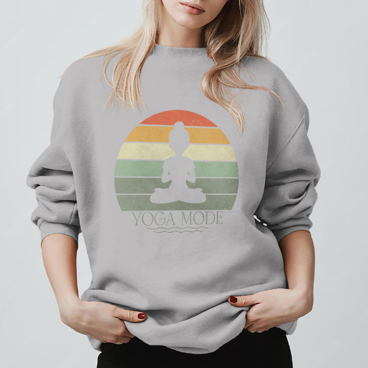 Felpa divertente per amanti dello yoga Olivenorma - Grigio - 2XL - image 11