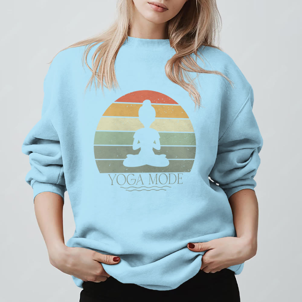 Felpa divertente per amanti dello yoga Olivenorma - Blu - 2XL - image 15