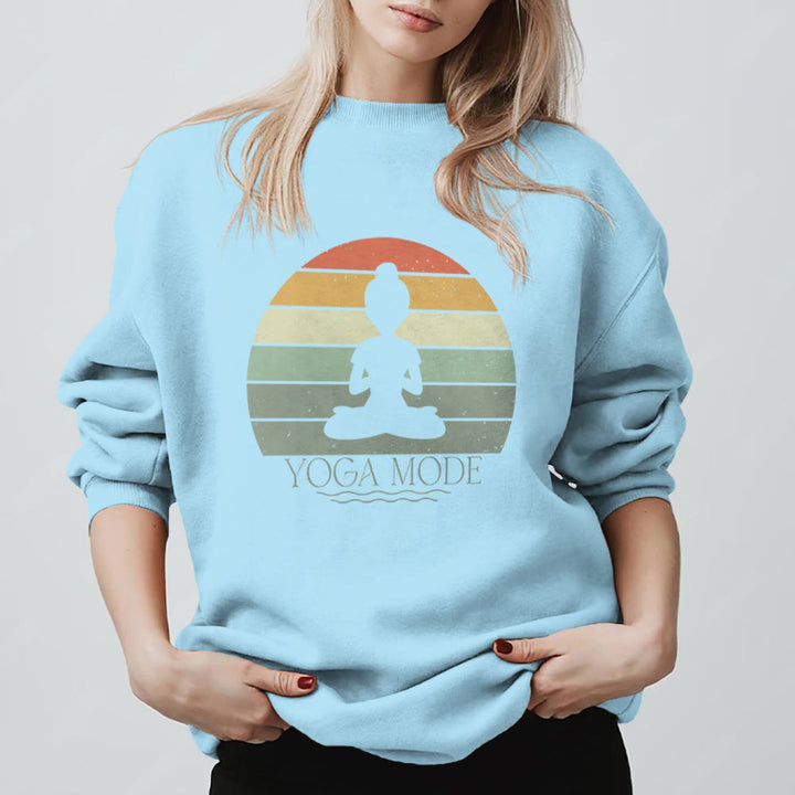 Felpa divertente per amanti dello yoga Olivenorma - Blu - 2XL - image 15