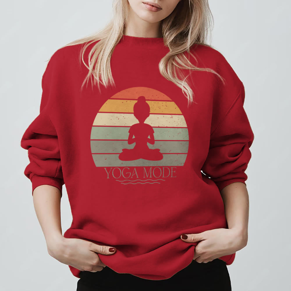 Felpa divertente per amanti dello yoga Olivenorma - Rosso - 2XL - image 9