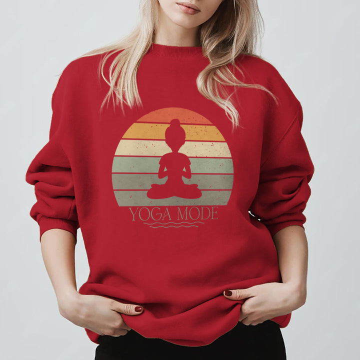 Felpa divertente per amanti dello yoga Olivenorma - Rosso - 2XL - image 9