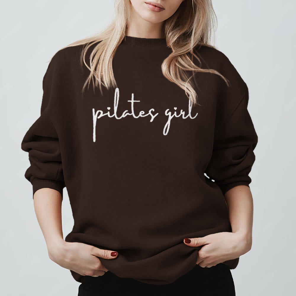 Felpa fitness Olivenorma Pilates Girl - Marrone - 2XL - image 9
