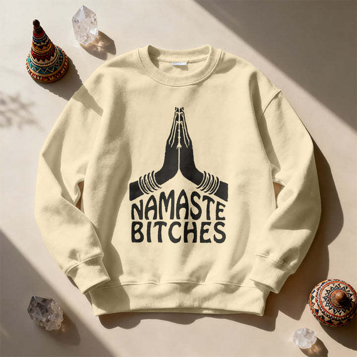 Felpa motivazionale Olivenorma Namaste Vibes Yoga - image 4