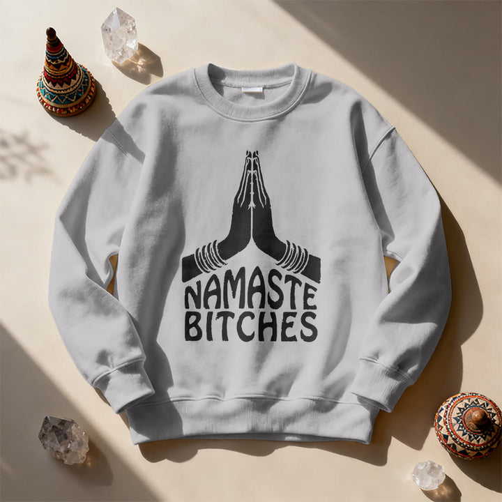 Felpa motivazionale Olivenorma Namaste Vibes Yoga - image 1