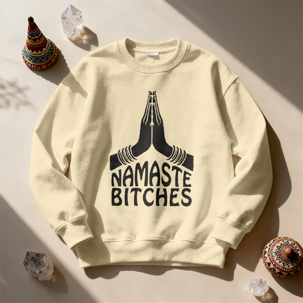 Felpa motivazionale Olivenorma Namaste Vibes Yoga - image 4