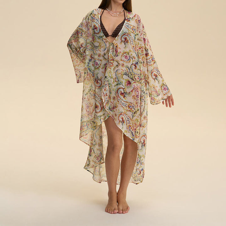 Olivenorma Cardigan da donna in chiffon traspirante, vestibilità ampia, estivo e autunnale - Iridescenza incantevole - image 0