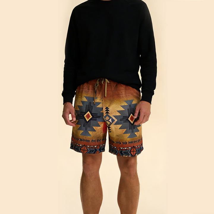 Olivenorma Pantaloni corti traspiranti casual dritti larghi da uomo, estivi e da spiaggia - image 15