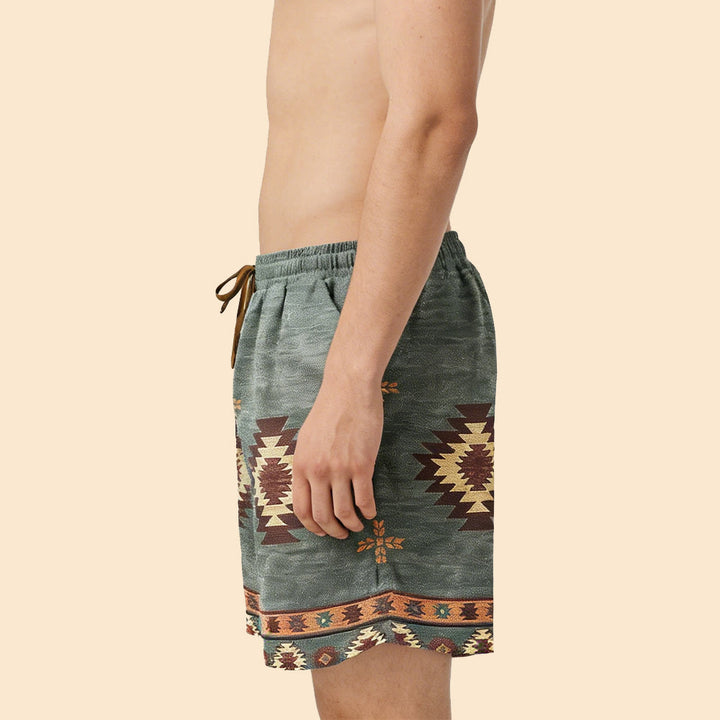 Olivenorma Pantaloni corti traspiranti casual dritti larghi da uomo, estivi e da spiaggia - image 3