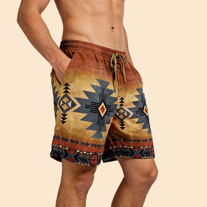 Olivenorma Pantaloni corti traspiranti casual dritti larghi da uomo, estivi e da spiaggia - image 13