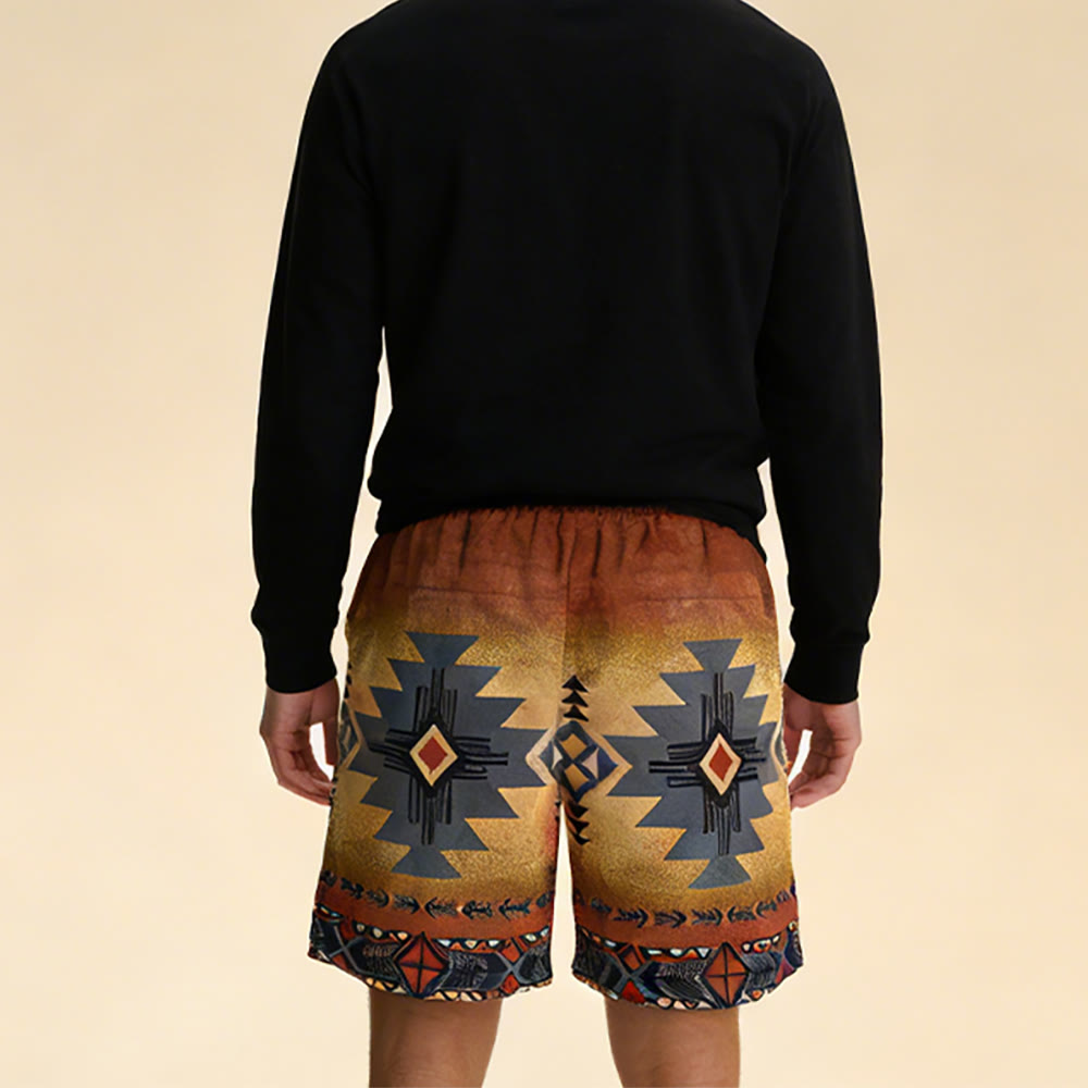 Olivenorma Pantaloni corti traspiranti casual dritti larghi da uomo, estivi e da spiaggia - image 16