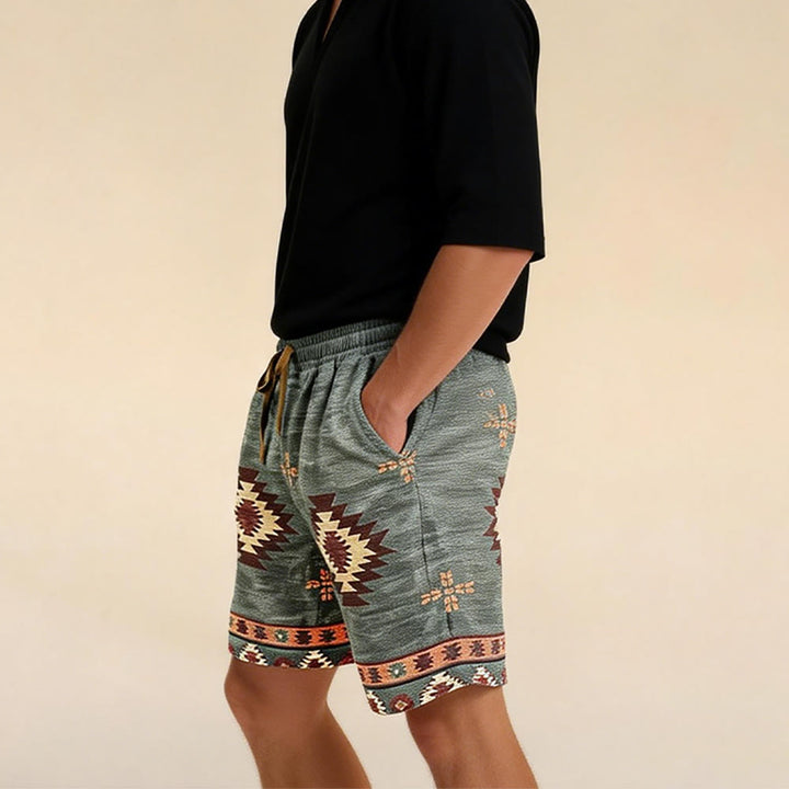 Olivenorma Pantaloni corti traspiranti casual dritti larghi da uomo, estivi e da spiaggia - image 7