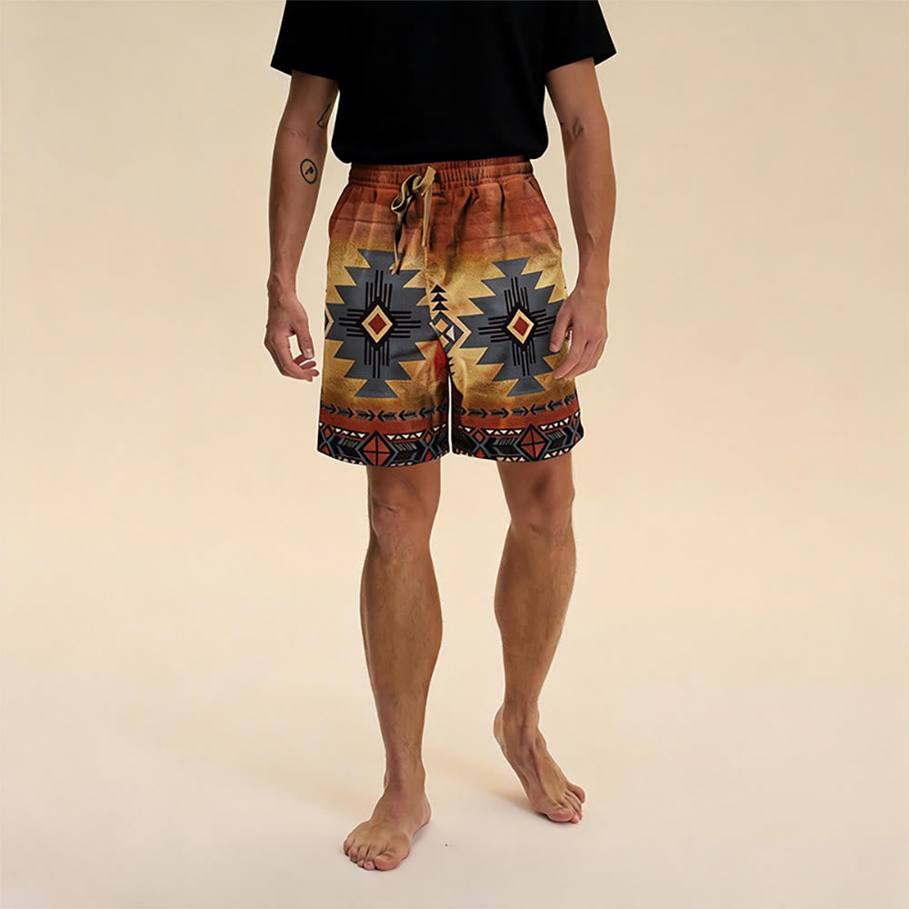 Olivenorma Pantaloni corti traspiranti casual dritti larghi da uomo, estivi e da spiaggia - image 14