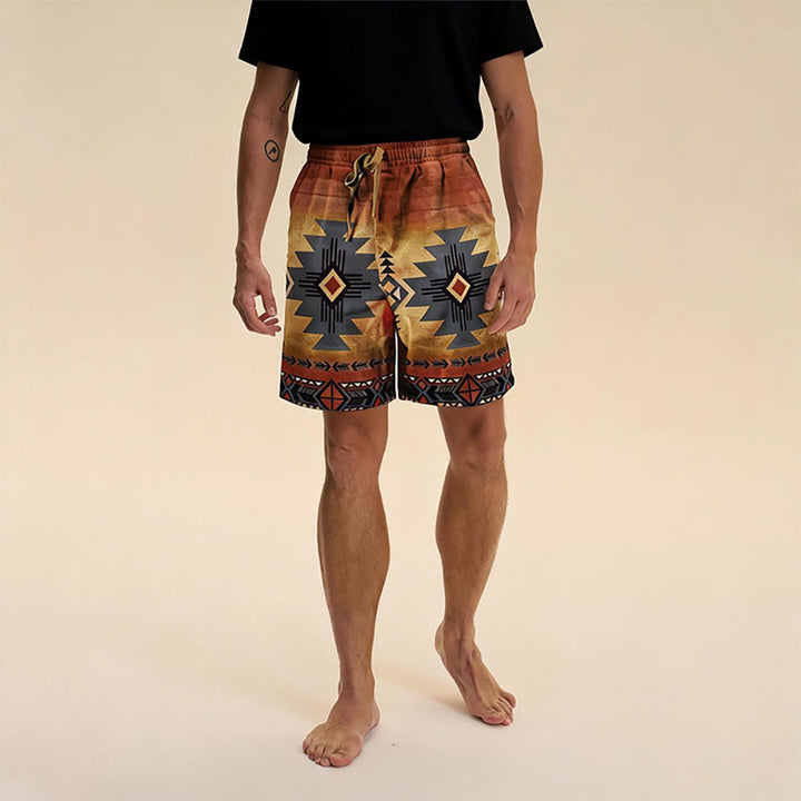 Olivenorma Pantaloni corti traspiranti casual dritti larghi da uomo, estivi e da spiaggia - image 14